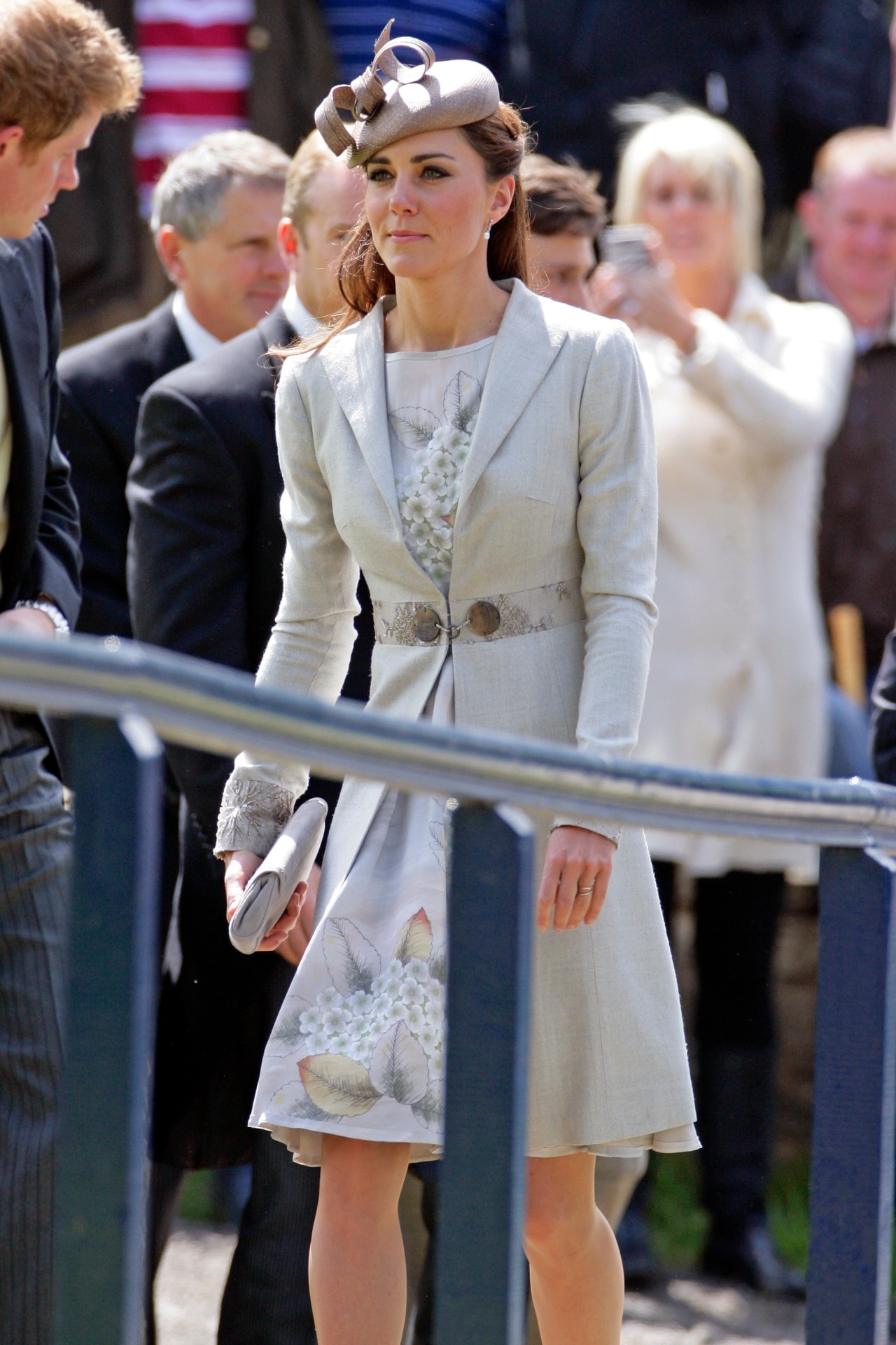 <p><em>Image credit: Getty Images</em></p><h2>2012</h2><p>Kate attends the wedding of Emily McCorquodale and James Hutt.</p>