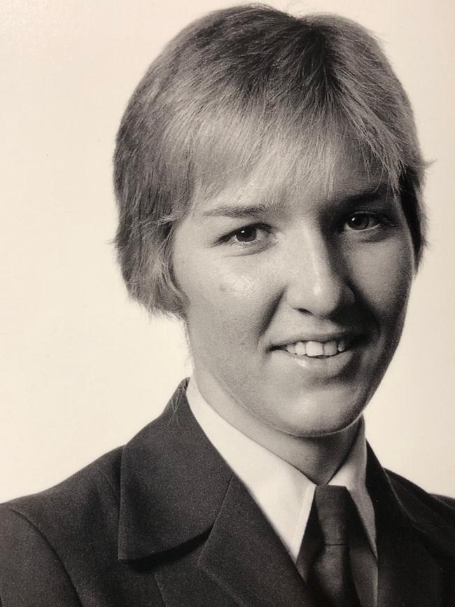 Graduation day: Katarina Carroll, then Bosnjak, on becoming a police constable in 1983.