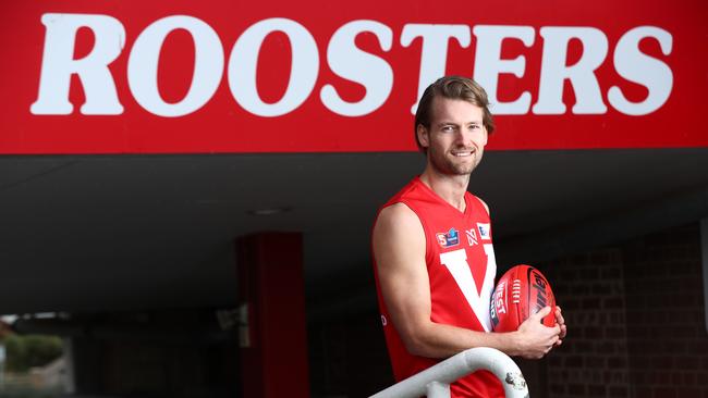 Hender booted 195 goals in 122 SANFL games and has continued to tally majors at a local level for Keith. Picture: Tait Schmaal.