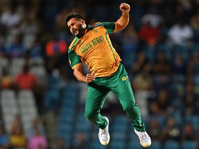 Tabraiz Shamsi and South Africa are aiming to end their World Cup hoodoo. Picture: Chandan Khanna / AFP