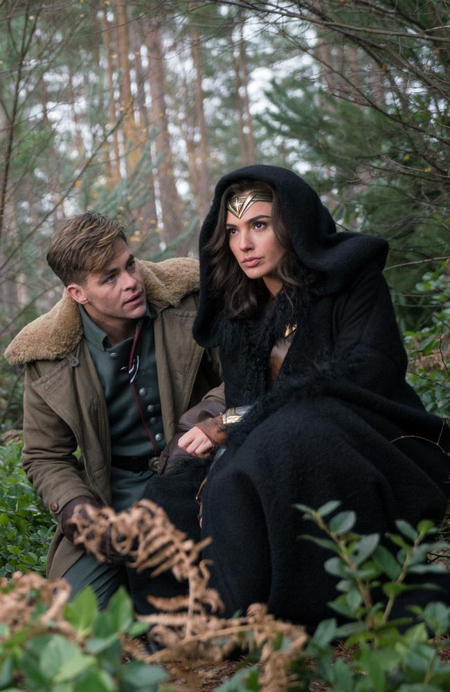 Chris Pine and Gal gadot are well-matched in Wonder Woman. Picture: Clay Enos / Warner Bros.