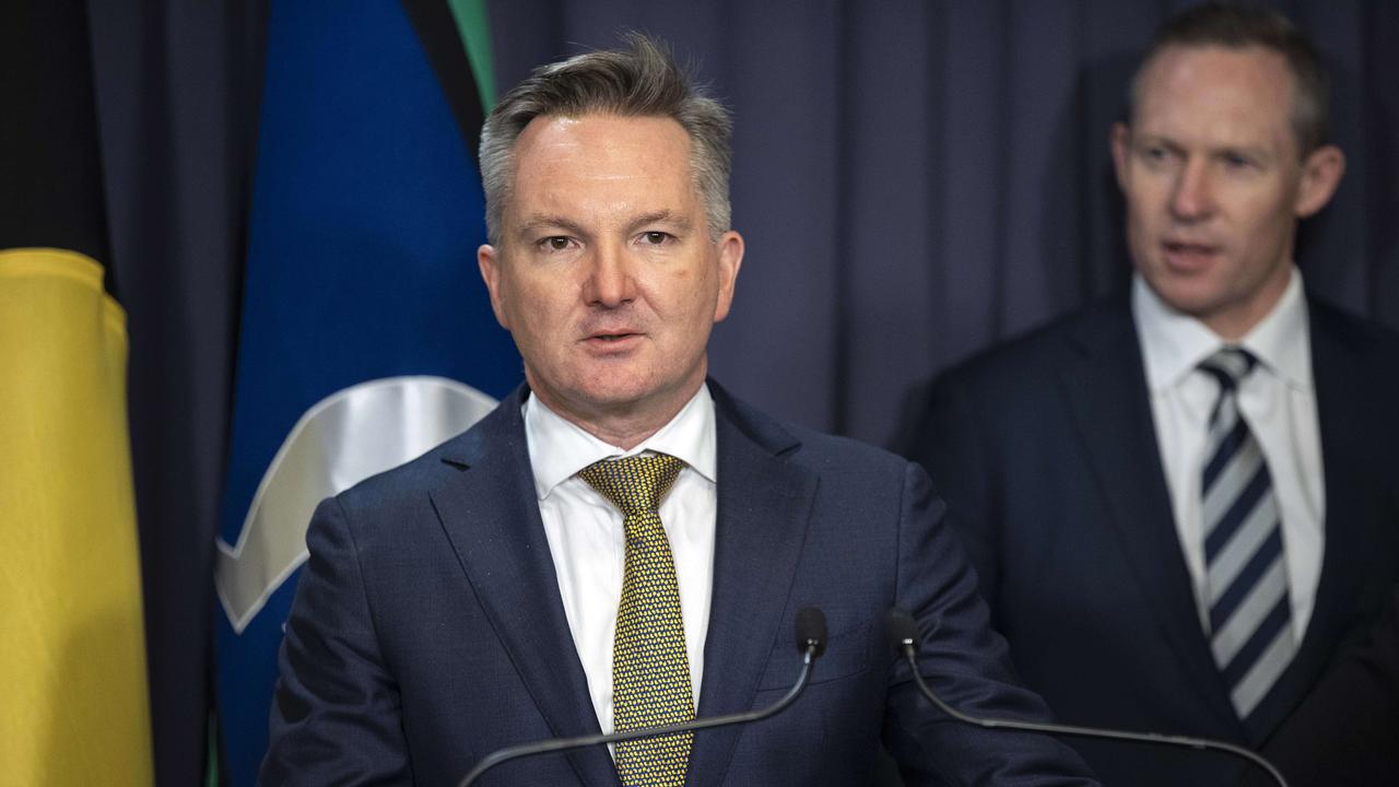 Climate Change and Energy Minister Chris Bowen says a carbon penalty plan is being brought forward. Picture: NCA NewsWire / Gary Ramage