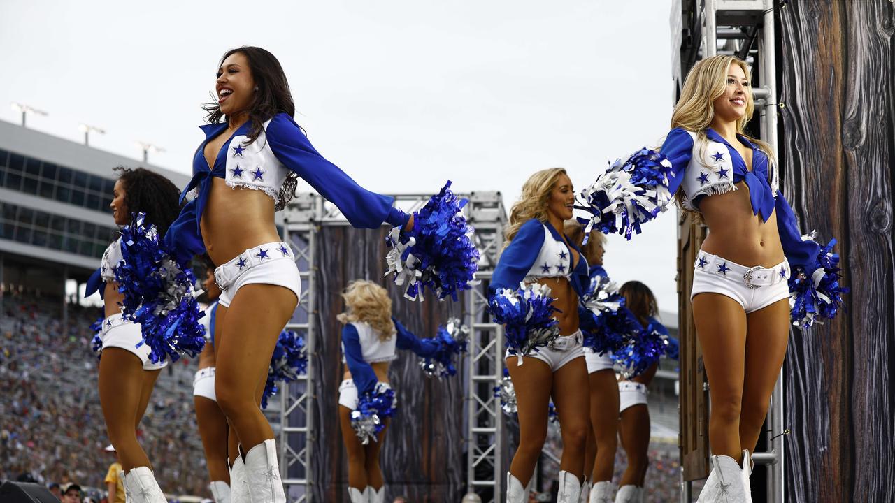 Dallas Cowboys cheerleaders perform onstage prior to the NASCAR Cup Series All-Star Race at Texas Motor Speedway. Picture: Jared C. Tilton/Getty Images/AFP
