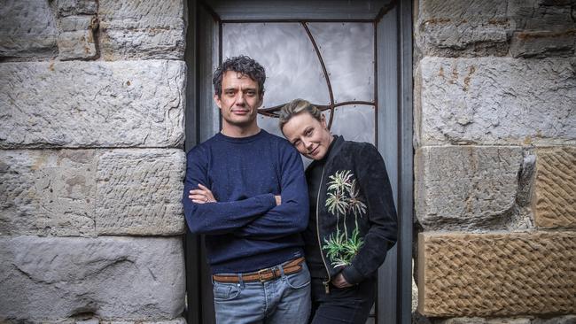 Ben Winspear and wife Marta Dusseldorp are also co-producing The Bleeding Tree. Picture: LUKE BOWDEN