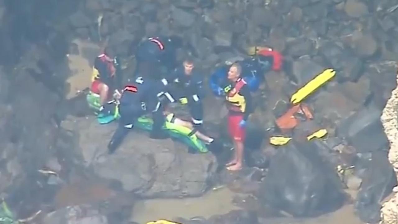 Man’s horror 20m tumble down cliff