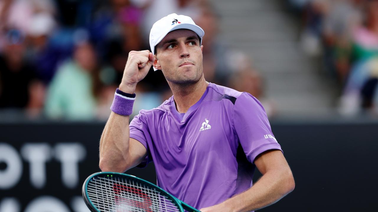 He’s into the second round. (Photo by Phil Walter/Getty Images)