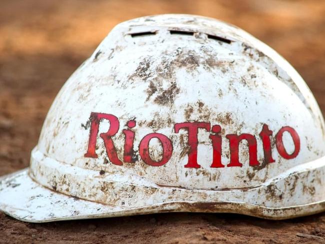 Mining giant Rio Tinto weighs up $3.5bn mines windfall CREDIT: GETTY Generic logo helmet