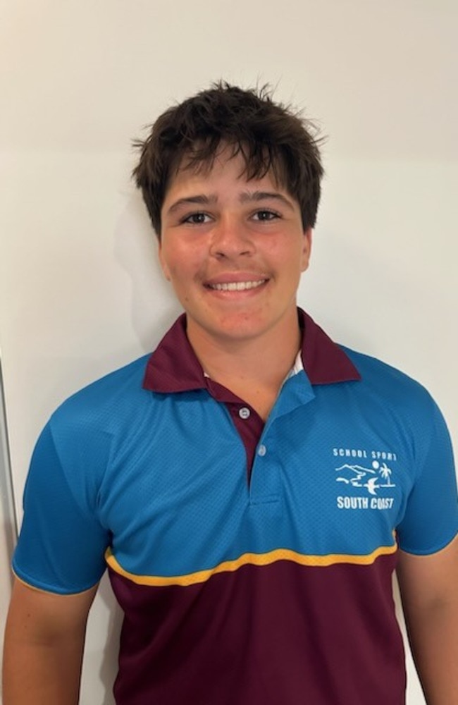 13-15 years boys South Coast cricket team 2024. Pictured: Cooper Brown