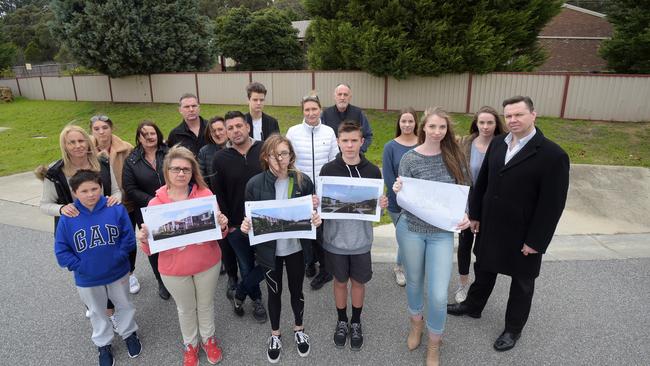 Neighbours are united in their opposition to the proposed aged care development.