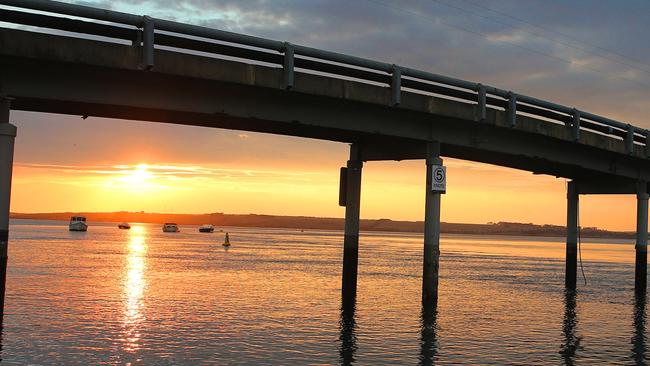 A bridge much bigger than this was proposed across Corio Bay.