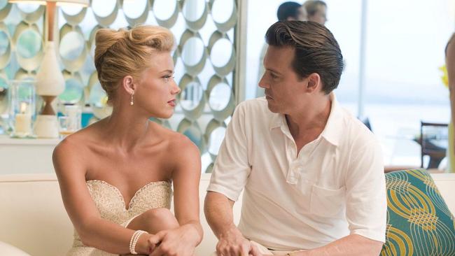 Amber Heard and Johnny Depp in ‘The Rum Diary’.