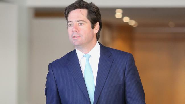 AFL CEO Gill McLachlan in Brisbane for the AFL Commission meeting. Picture: Jono Searle