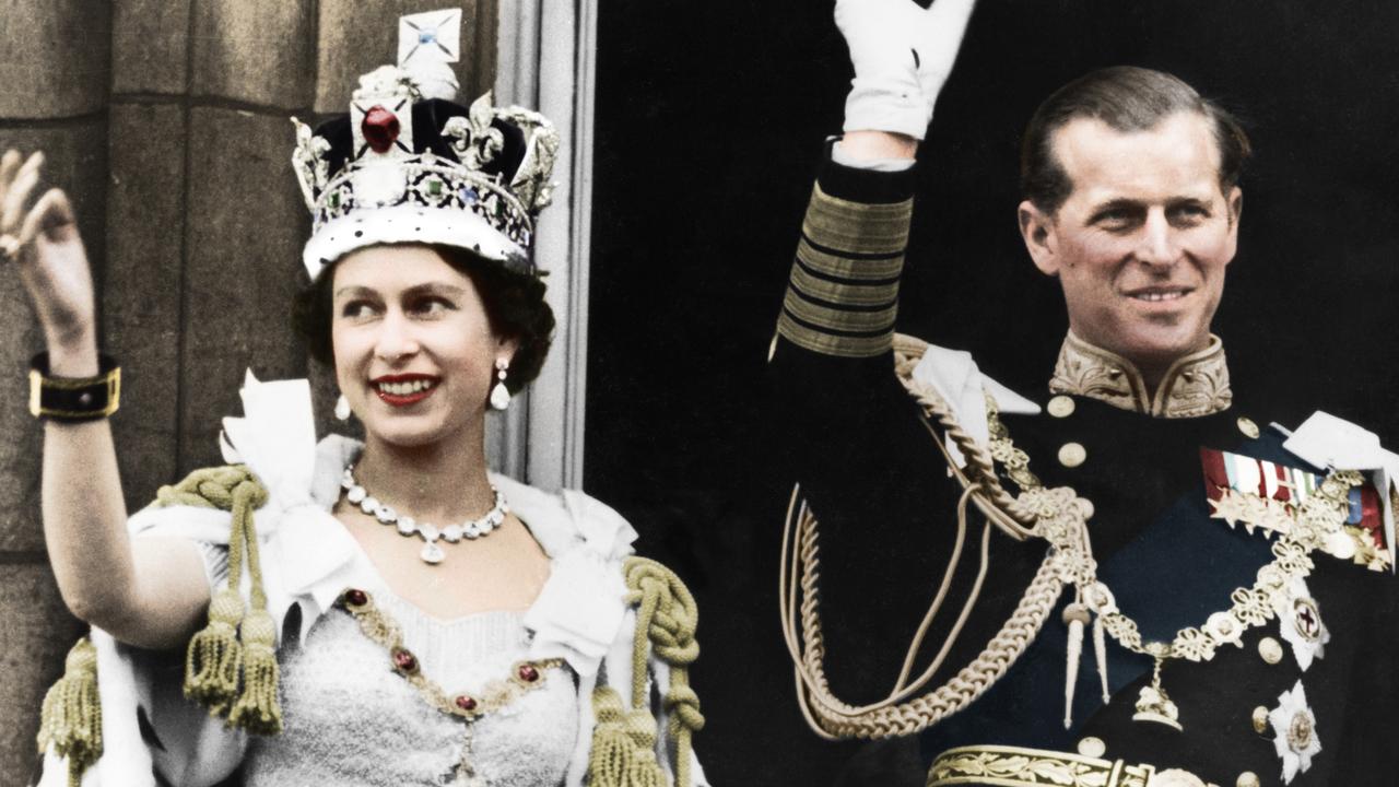 The coronation of Queen Elizabeth II was a lavish three-hour affair. Picture: Getty Images