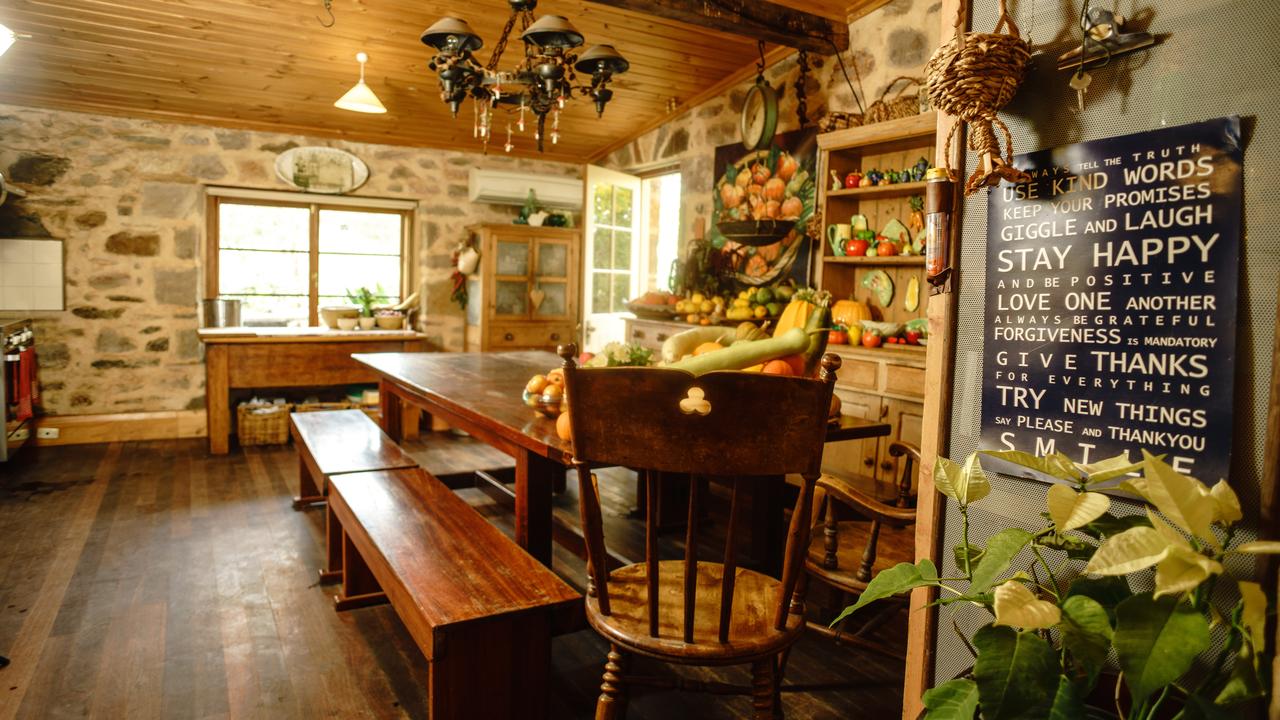 Inside Sophie Thomson’s historic cottage at Mt Barker in the Adelaide Hills. Picture: Nick Clayton