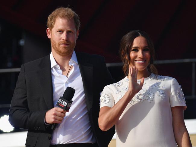 The Sussexes have major deals with Netflix and Spotify. Picture: AFP