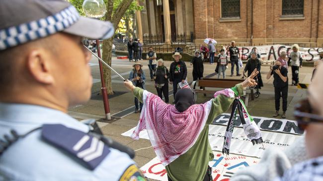 NSW police will attend two pro-Palestine events in Sydney on Monday. Picture: NewsWire / Simon Bullard