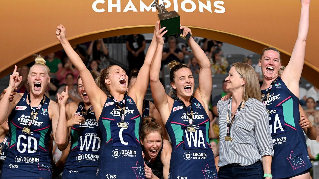 Super Netball players are in contract limbo. Picture: Bradley Kanaris/Getty Images