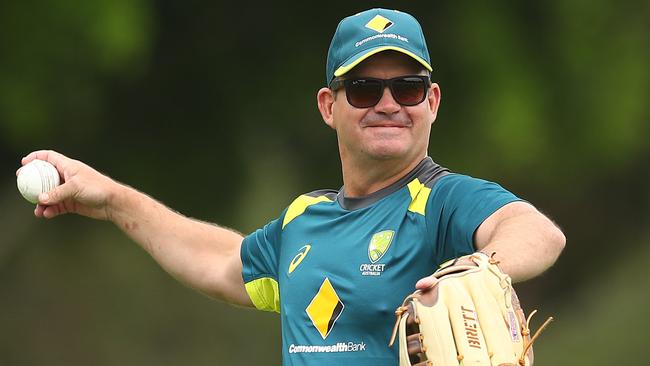 Australian women’s cricket coach Matthew Mott has been blown away by the planning that has gone into COVID-19 protocols. Picture: Chris Hyde/Getty Images