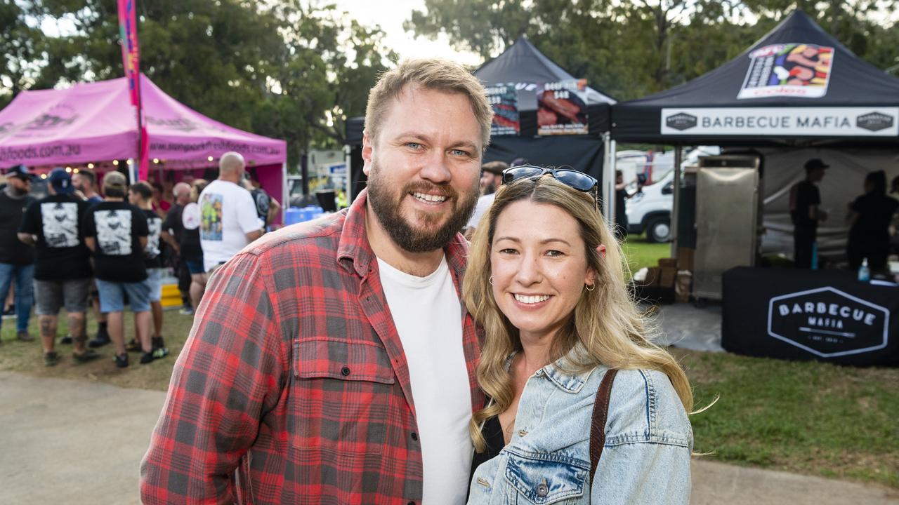 Ryley and Sari McEwan at Meatstock at Toowoomba Showgrounds, Friday, April 8, 2022. Picture: Kevin Farmer