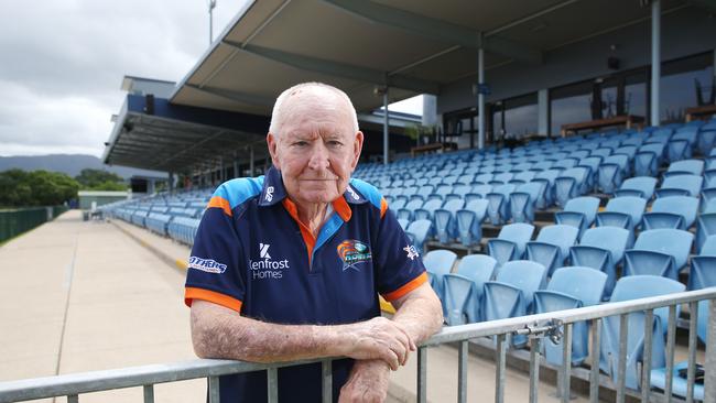 Cairns rugby league stalwart John Moore called on the Cairns Regional Council and the state and federal governments to urgently upgrade Barlow Park to a 14,000 seat stadium in February 2022. The former Australian Rugby League board member said at the time the city couldn't wait another five or ten years to attract top tier sporting events to Cairns. Picture: Brendan Radke