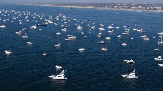 Hundreds of boats, including superyachts, are attract to the event.