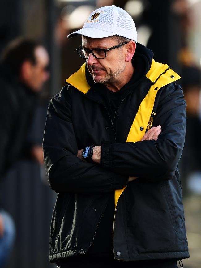 Broadview coach Nathan Grainger. Picture: AAP/Mark Brake