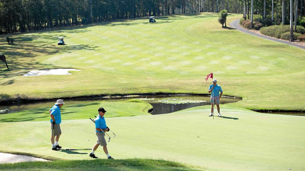 In full swing for men’s pairs golf invitational | Daily Telegraph