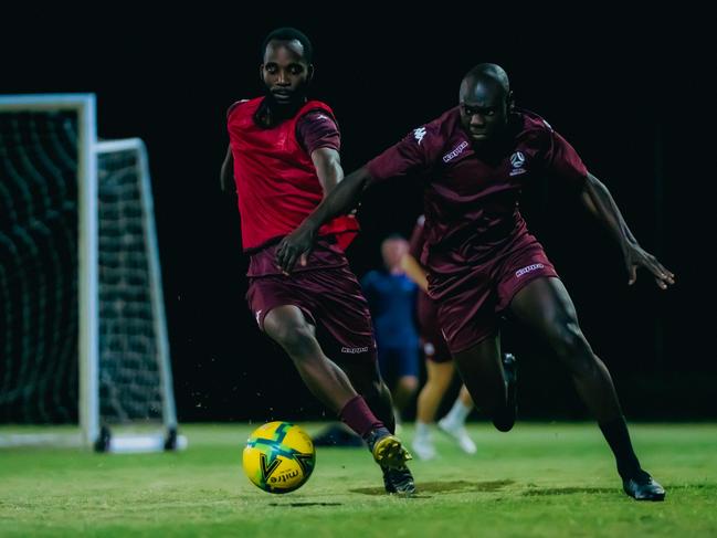 Hassan Ramazani and Godfrey Debele were part of the 2024 mid-season NPLQ top 100. Picture: Connor Bowness.