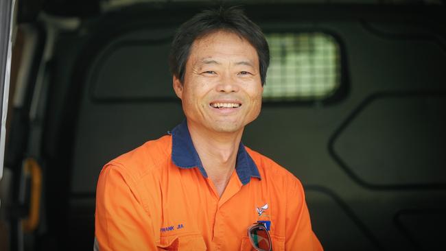 Production Technician Frank Yia ... a team of about 30 employees will remain for up to six months to complete the decommissioning to prepare the plant for demolition. Picture: Glenn Campbell