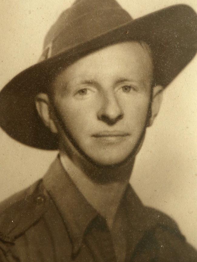 Bert Collins during his service in the 1940s.