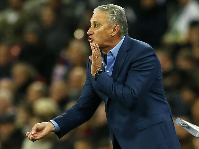 Brazil's head coach Tite. / AFP PHOTO / Ian KINGTON