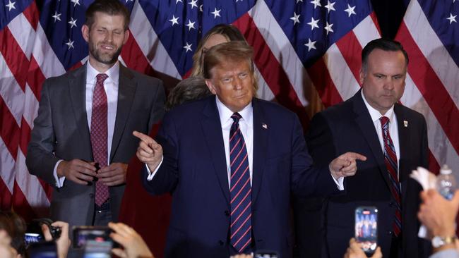 Mr Trump in Nashua, New Hampshire. Picture: AFP