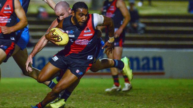 Gibson Turner kicked an early goal for West Adelaide in its loss to Sturt. Picture: Brenton Edwards