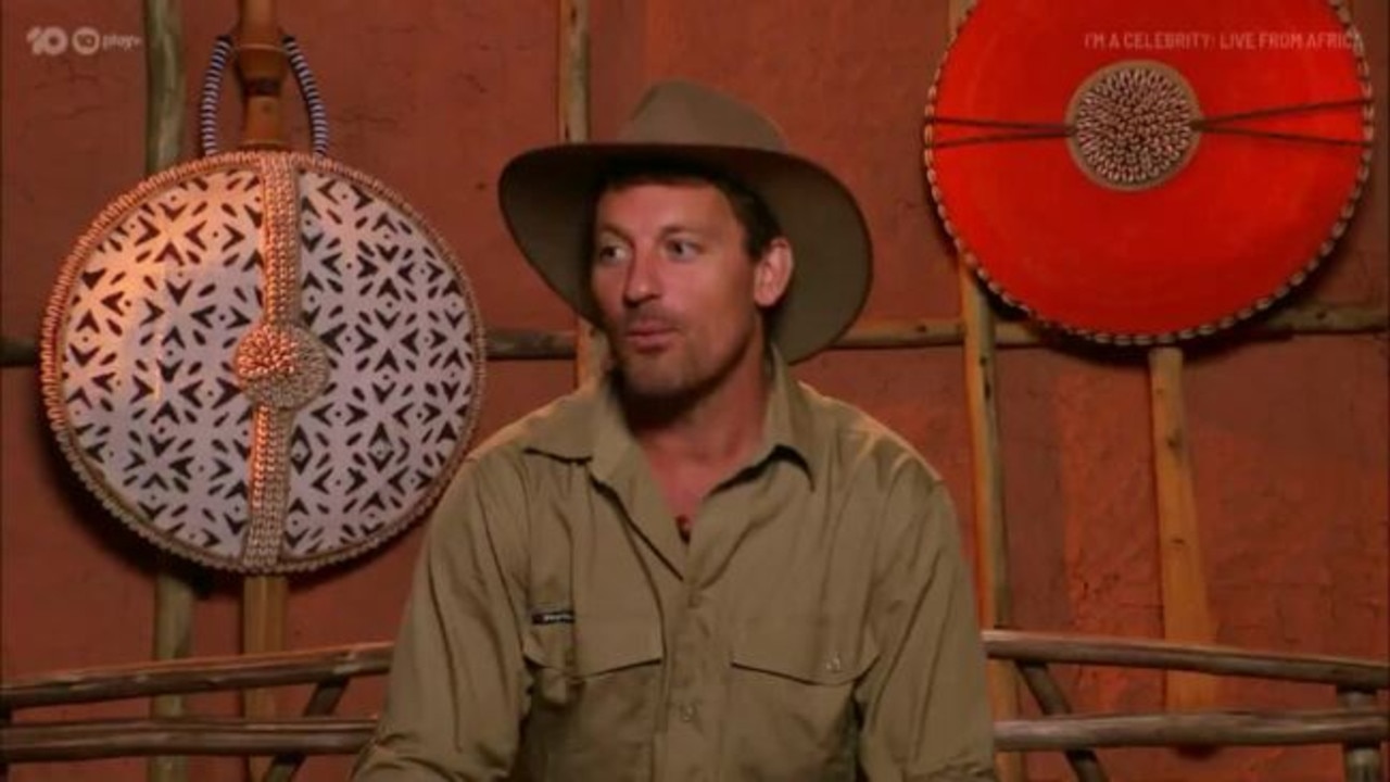 Tristan MacManus is officially in Sunday’s grand finale of I’m A Celebrity. Picture from Ten.