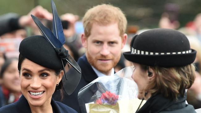 Meghan, Duchess of Sussex and Britain's Prince Harry, Duke of Sussex. Picture: AFP)