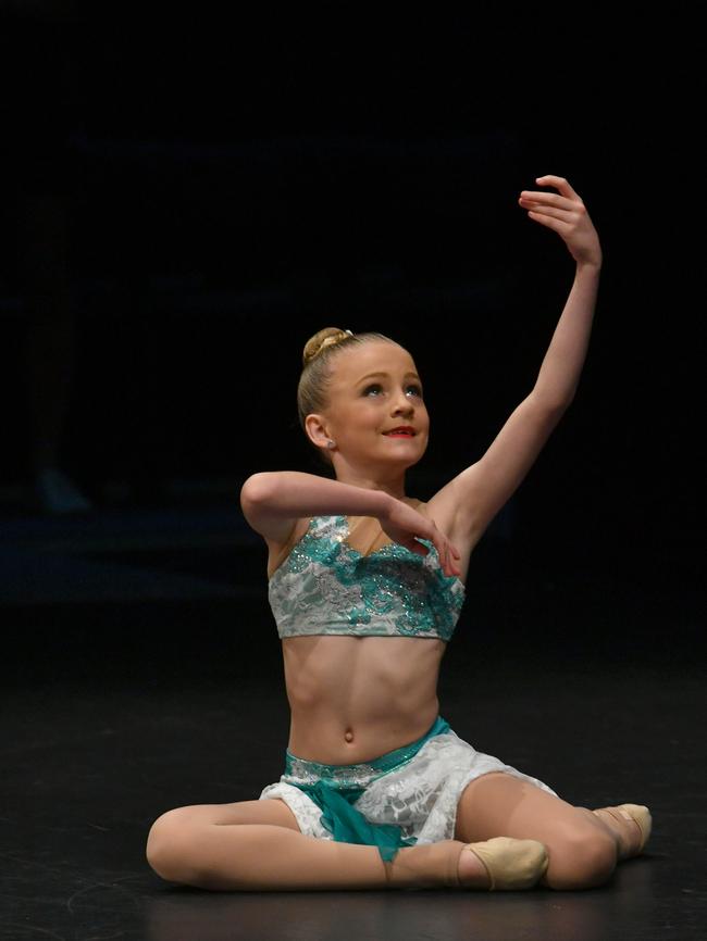 Townsville Eisteddfod. Modern Dance. Age 10. Slow Tempo Solo. Mackenzie Armstrong. Picture: Evan Morgan