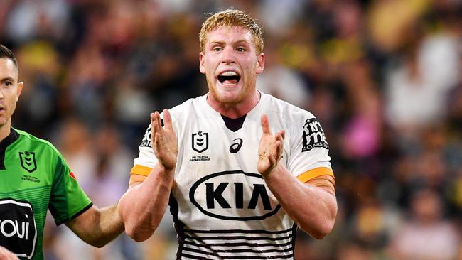 Thomas Flegler . NRL; North Queensland Cowboys Vs Brisbane Broncos at Queensland Country Bank Stadium, Townsville. Picture: Alix Sweeney