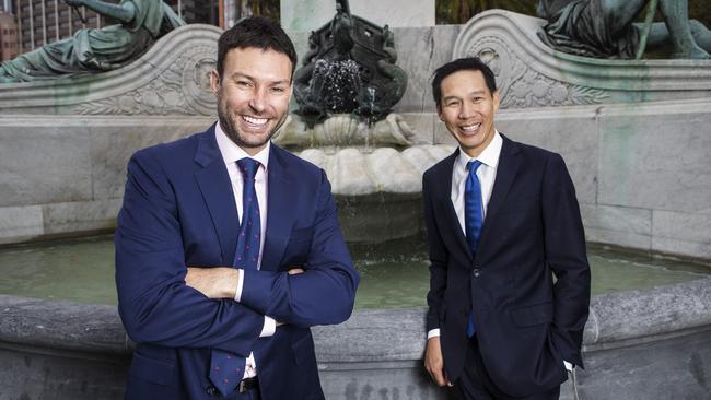 Andrew Mitchell and Steven Ng, co-founders of Ophir Asset Management. Picture: Hollie Adams/The Australian