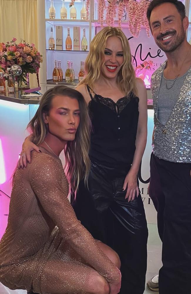 Christian and friend meet the Aussie pop princess herself.