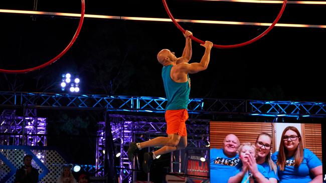 Alex Bigg from South Australia competes on Australian Ninja Warriror. Picture: Supplied