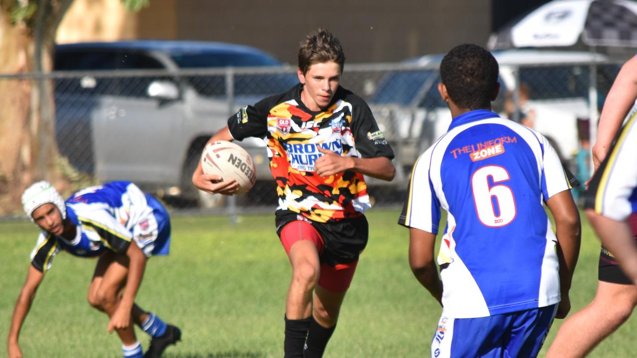 South Burnett v Toowoomba Valley Roosters U14. Adrian Vowles Cup 2020.