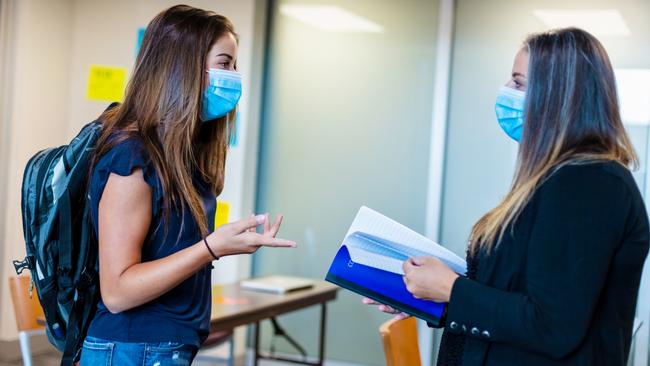 The AEU’s SA branch said teacher’s needed to have the power to kick out students who would not wear mask. Picture: Stock