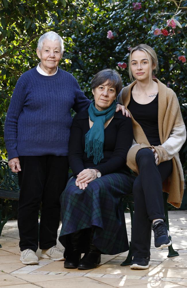 The three women speak about the ripple effects from his death. Picture: Richard Dobson