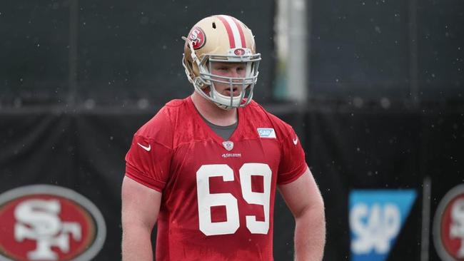 Blake Muir during the San Francisco 49ers rookie minicamp.
