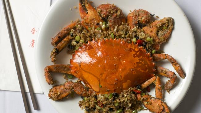 Golden Century’s mud crab with ginger and shallot.