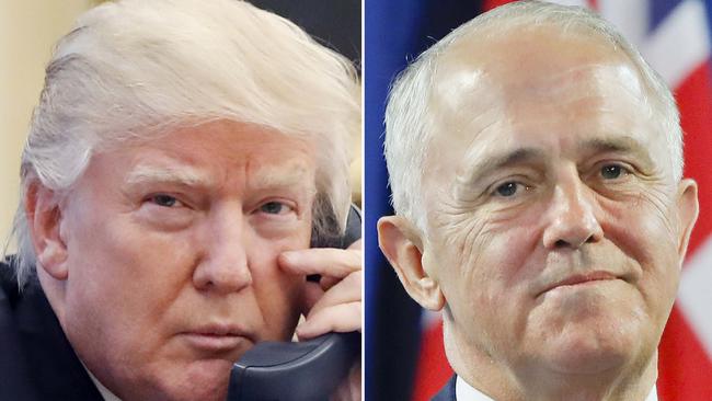 Donald Trump told Malcolm Turnbull their call was the worst of his day. Picture: AP.