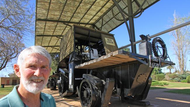 Robert Wolfe’s father was the chair of the board which organised Big Lizzie's return to Red Cliffs.