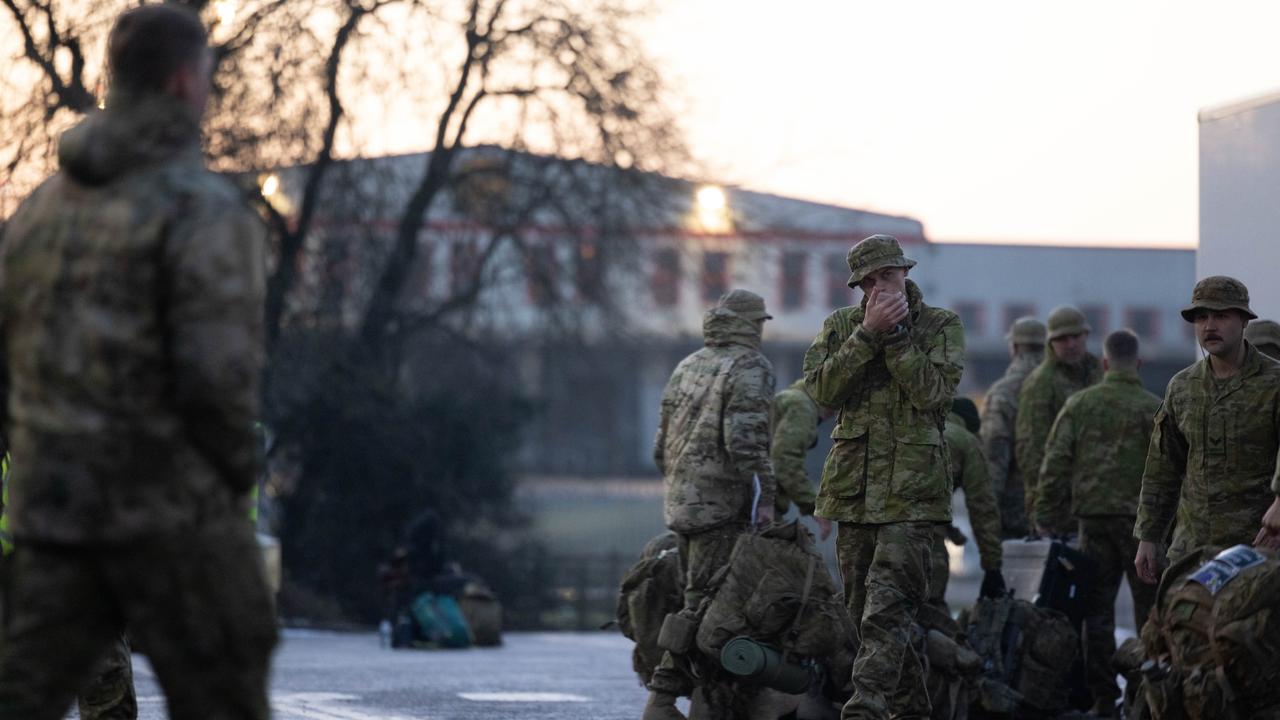 The Philippines is a far cry from Europe where the battalion was deployed just 18 months ago (pictured).