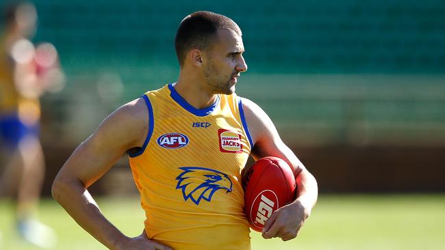 Dom Sheed continues to produce top scorers for reigning premier West Coast. Picture: Paul Kane. 