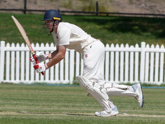 Kookaburra Cup cricket - Runaway Bay vs. Surfers Paradise at Sam Loxton Oval. Surfers Paradise batsman Jackson Driscol. (Photo/Steve Holland)